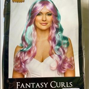 Color fantasy curls wig. Never tried on, or worn